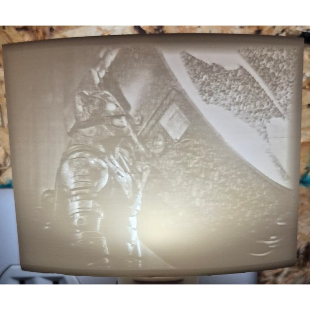 Batman vs Superman BvS Batman Signal 3D Printed Lithophane Auto LED Night Light